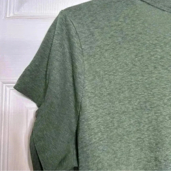 Victoria’s Secret T-Shirt Front Pocket Green / White Embroidery Size Extra Large - Picture 11 of 16
